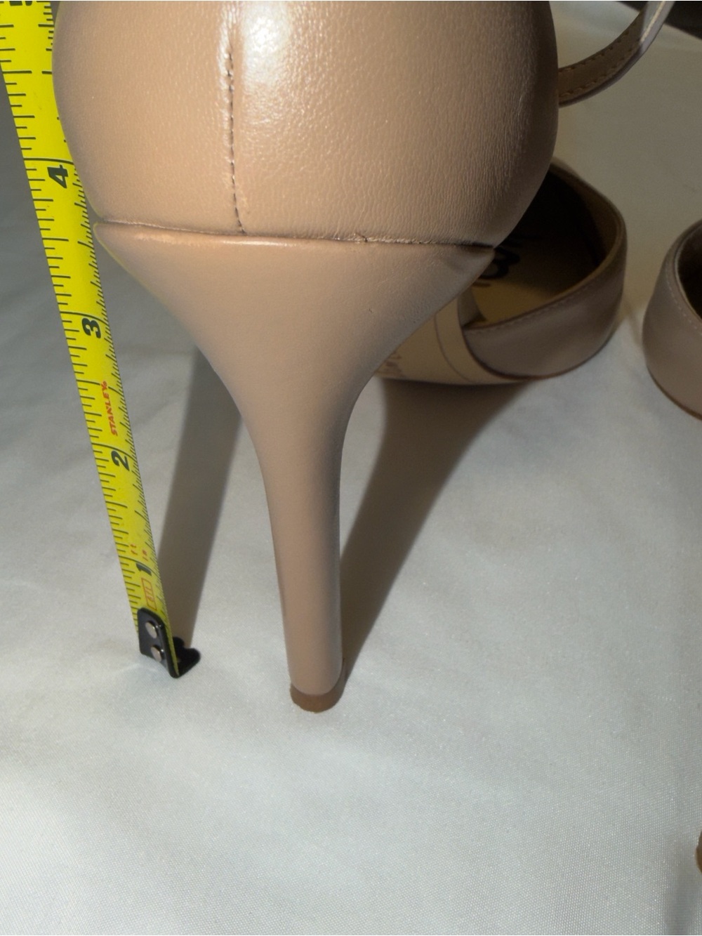Sam Edelman Adelisa Nude Leather Ankle Strap Pumps Size 10 - Picture 12 of 13